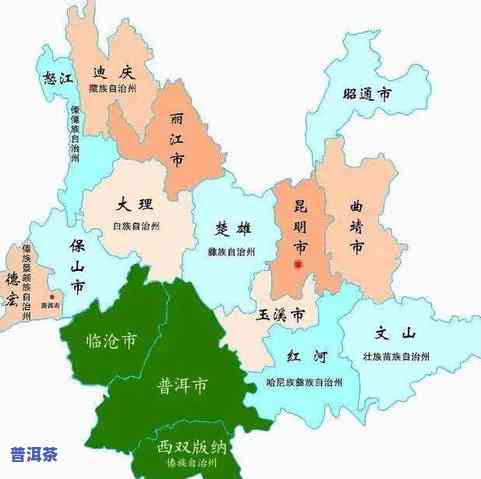 冰岛普洱茶产区分布全图：揭秘其地理位置与特点