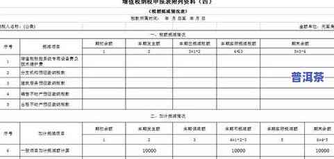 古树普洱茶成本分析表最新-古树普洱茶成本分析表最新图片