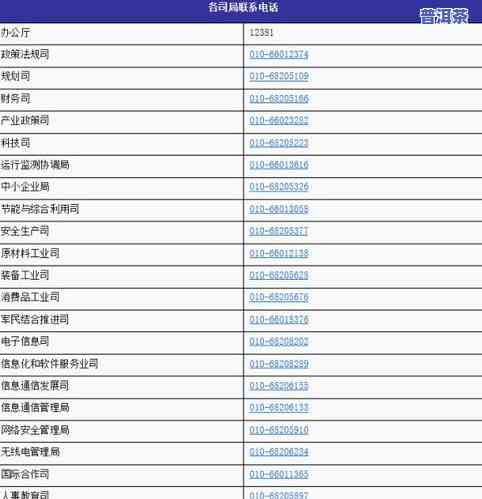 普洱茶批发商联系方法：电话/号码查询