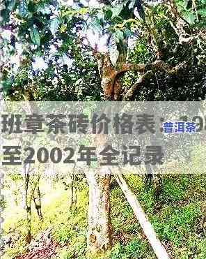 2002年老班章：价格表与茶砖全览