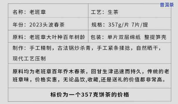 老班章春茶价格，2023年老班章春茶价格行情分析与预测