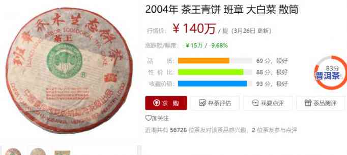 老班章茶叶价格2008，2008年老班章茶叶价格是多少？