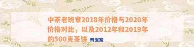 中茶老班章2018年价格及历年变化趋势