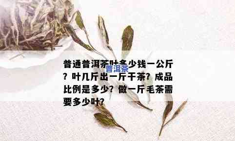 普洱茶多少钱一公斤？是指鲜叶还是成品茶？请明确提问以便得到准确回答。