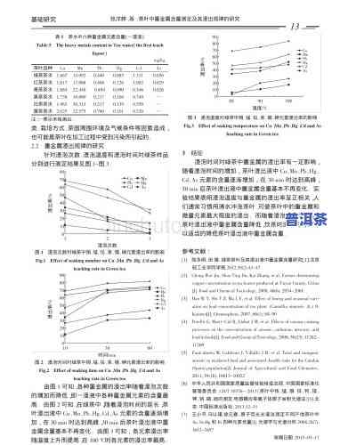 普洱茶浸出率的实验结论与分析报告