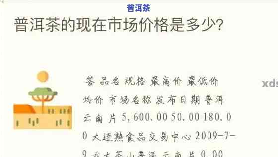 一级普洱茶价格是多少？请给出具体数值或每斤价格