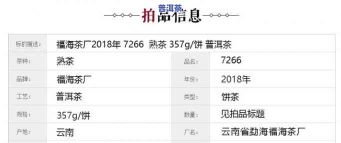 勐海福瑞茶厂产品介绍及种类全览