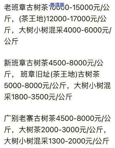 大石桥普洱茶价格一览：2022年最新价目表