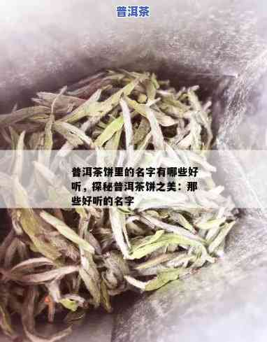 出奶香的普洱茶，怎样取个好听的名字？