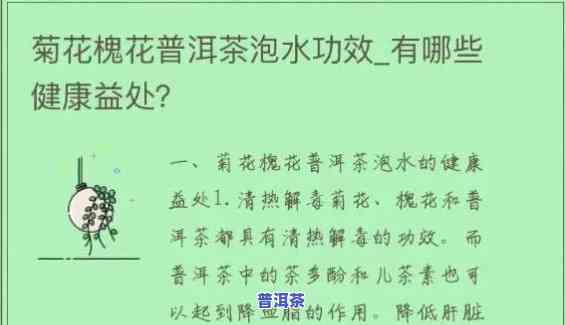 全面解析：花茶与普洱的功效与作用有何异同？