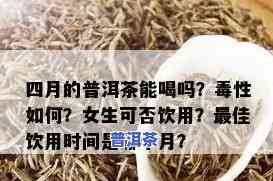 产后四个月喝普洱茶可以吗？女性适宜饮用的时间和留意事项